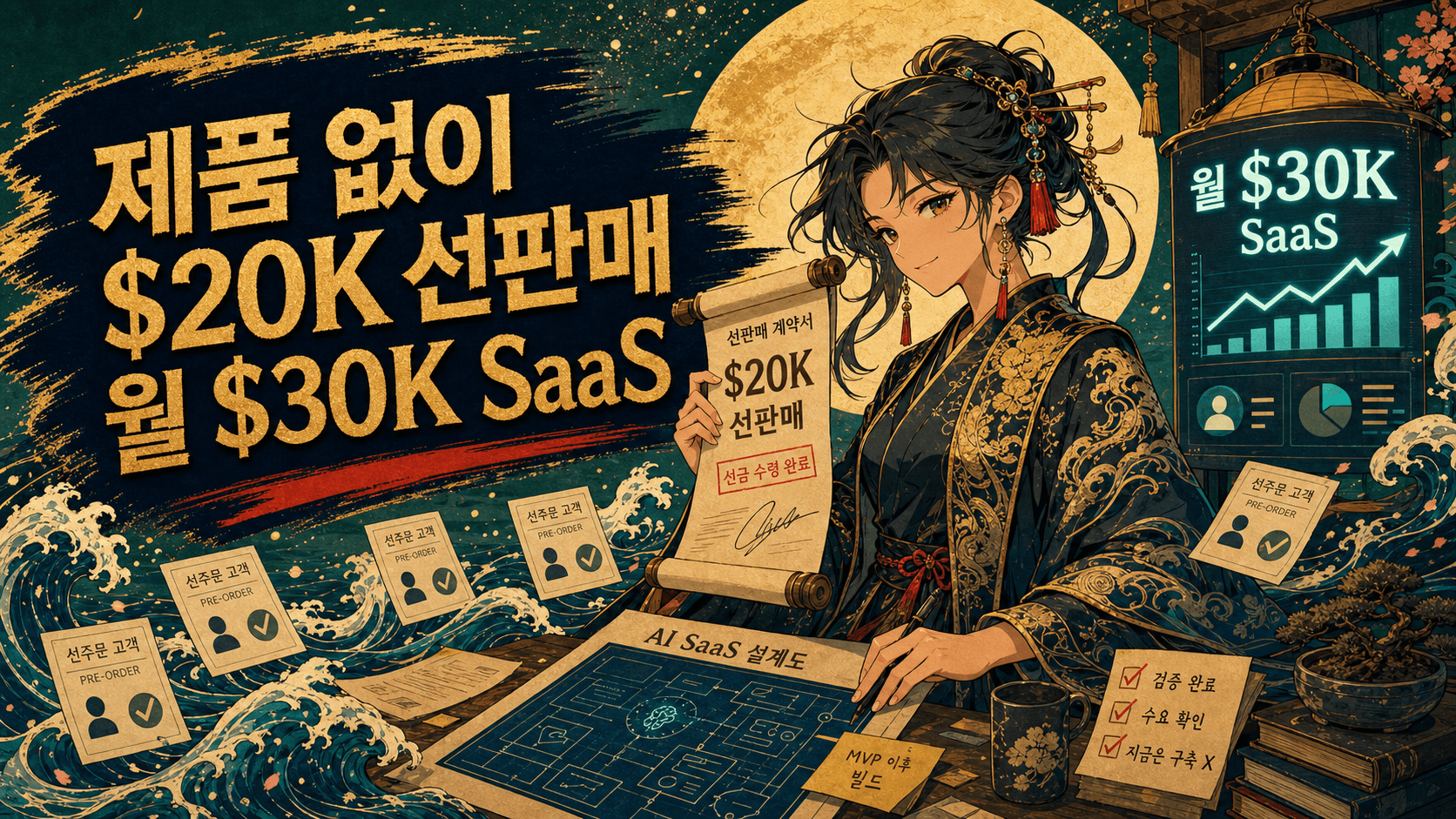제품도 없이 먼저 2만 달러를 받은 뒤, 월 3만 달러까지 간 1인 AI SaaS
